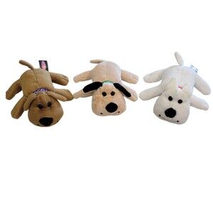 Melissa & Doug 3 Puppy Plush Dogs Sandy Cocoa Buddy Toy 6" Stuffed Animals
